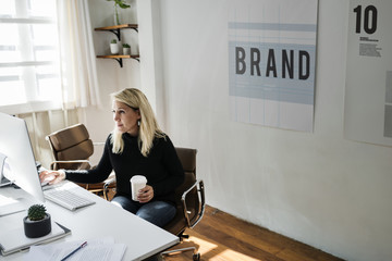 Businesswoman working in office