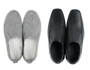 Pair of shoes on white