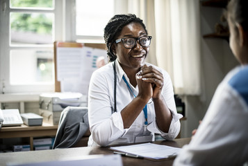 Patient is meeting a doctor