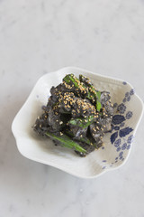 小松菜の黒ごま和え