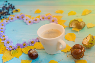 autumn coffee background