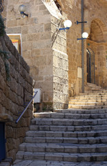 old street of the ancient city of Jaffa