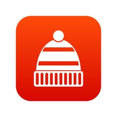 Hat icon digital red