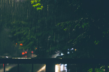 夜の雨