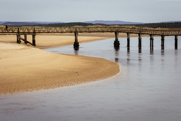 Bridge over the beach