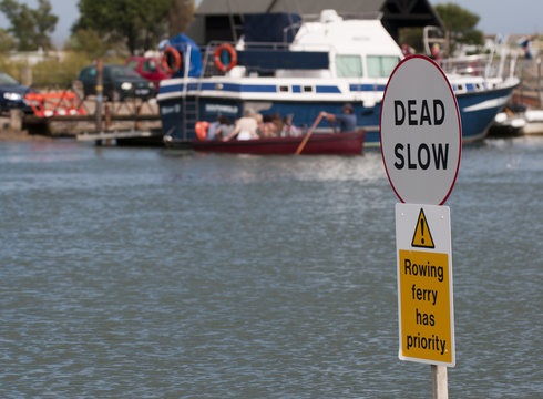 Rowing boat ferry between Southwold and Warbleswick on the River Blyth