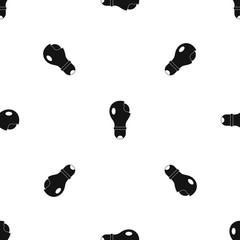 Broken lightbulb pattern seamless black