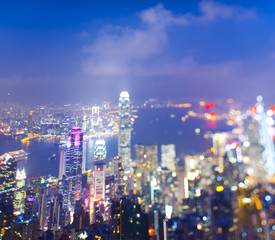Obraz premium Hongkong city scape