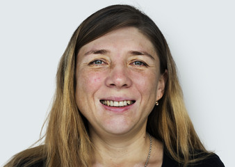 Senior caucasian woman smiling portrait