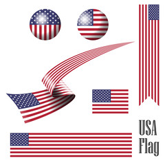 United States of America flag elements