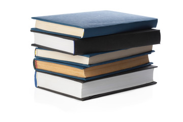 books isolated on white