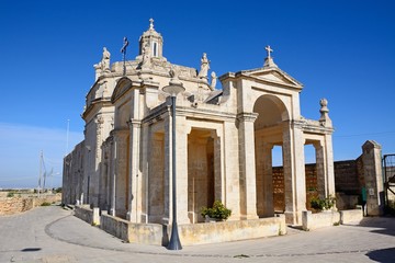 Obraz premium Front view of Providenza Chapel, Tal Providenza, Malta.