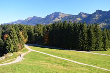 Die Nagelfluh Berge bei Oberstaufen im Allgäu, Bayern, Deutschland