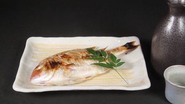 鯛の塩焼き