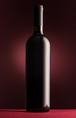 Excellent red wine bottle