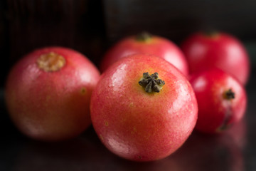 Fototapeta na wymiar Closeup and Selective Focus of Rukam Fruit.