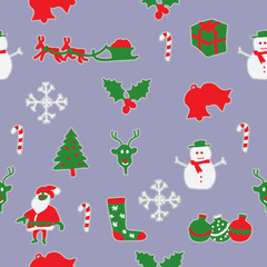 Christmas seamless pattern background