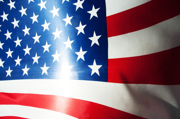 Flag of the United States.Studio shot