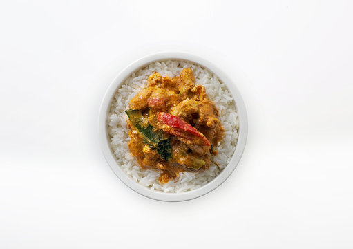  curry chicken on rice.