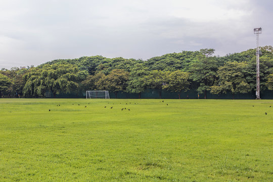  soccer field in rural areas.