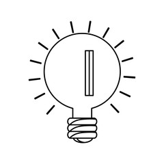 bulb idea  vector illustration