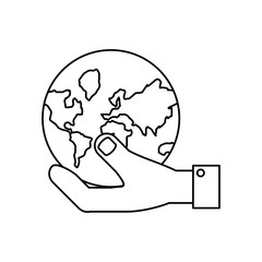 hand  vector illustration