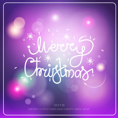 Merry Christmas And Happy New Year Banner Winter Holidays Greeting Card Concept Flat Vector Illustration