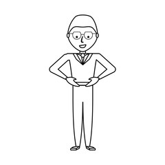 man  vector iilustration