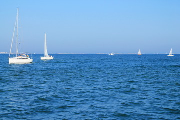 Obraz premium Voiliers en méditerranée, France 