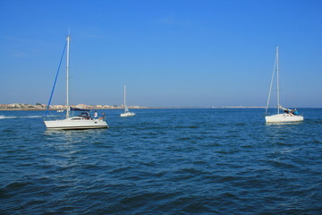 Voiliers en méditerranée, France
