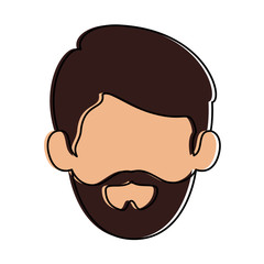 young man head avatar character