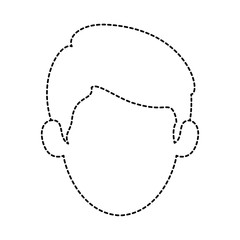 young man head avatar character