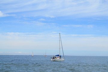 Voiliers en méditerranée, France
