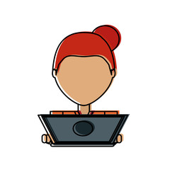 Fototapeta premium woman vector illustration