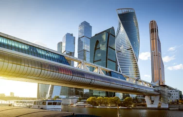 Sierkussen Moscow City International Business Center in Rusland © Mikolaj Niemczewski