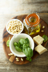 Pesto ingredients