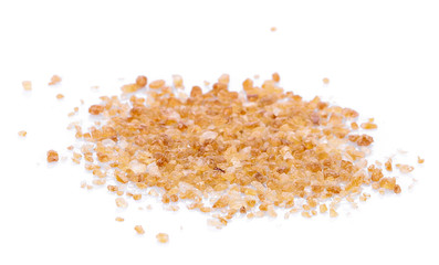 cane sugar unrefined, dry demerara isolated