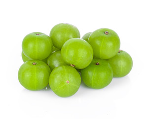 Obraz premium Indian gooseberry isolated on white background