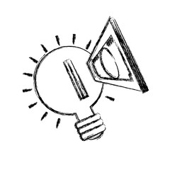 bulb idea  vector illustration