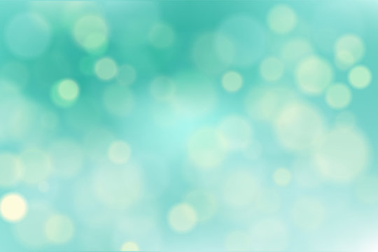 vector turquoise bokeh background, no transparencies were used.