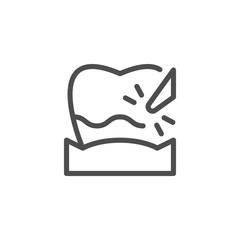 Plague removal line icon