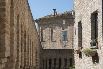 Corinaldo (Marches, Italy) at morning