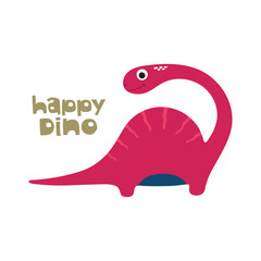 Cute dino vector illustration
