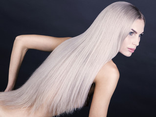 Perfect cold blonde hair. Scandinavian look.