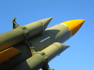 Missiles ready to launch to the sky