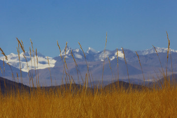 mountain landscape of the cliff in the Himalayas