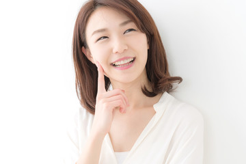 スキンケア・若い女性