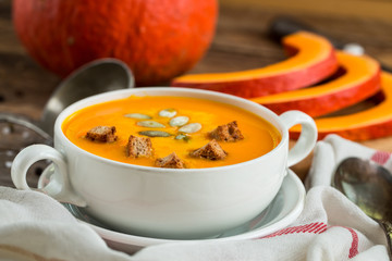 Pumpkin soup puree