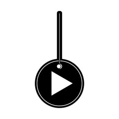 play button hanging icon