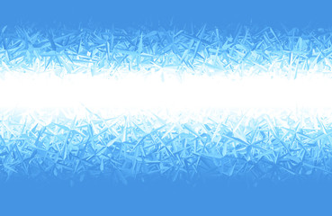 Fototapeta na wymiar Winter blue frost background with copy space